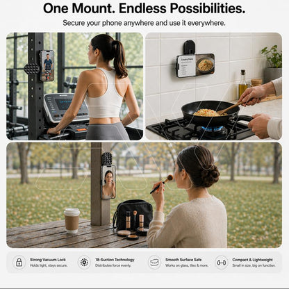 StickShot Pro – 360° Magnetic Suction Phone Mount & Stand