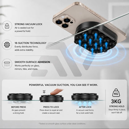 StickShot Pro – 360° Magnetic Suction Phone Mount & Stand