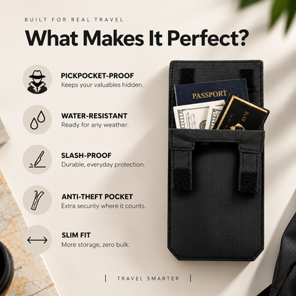 HideSafe™ Hidden Travel Wallet.