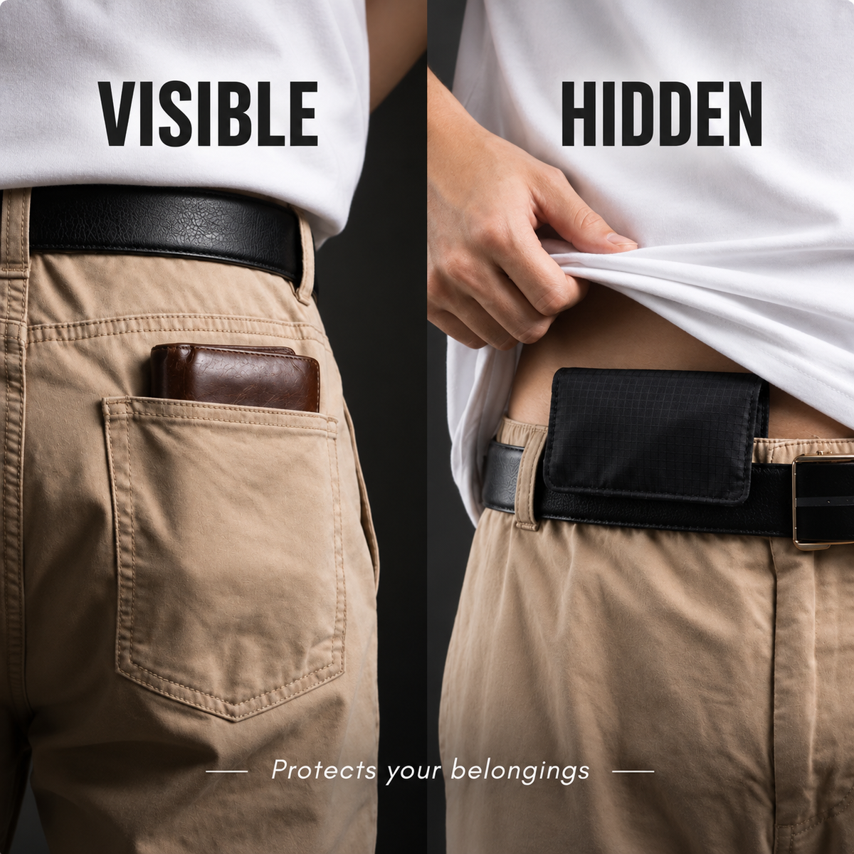 HideSafe™ Hidden Travel Wallet.