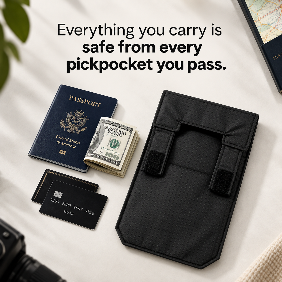 HideSafe™ Hidden Travel Wallet.
