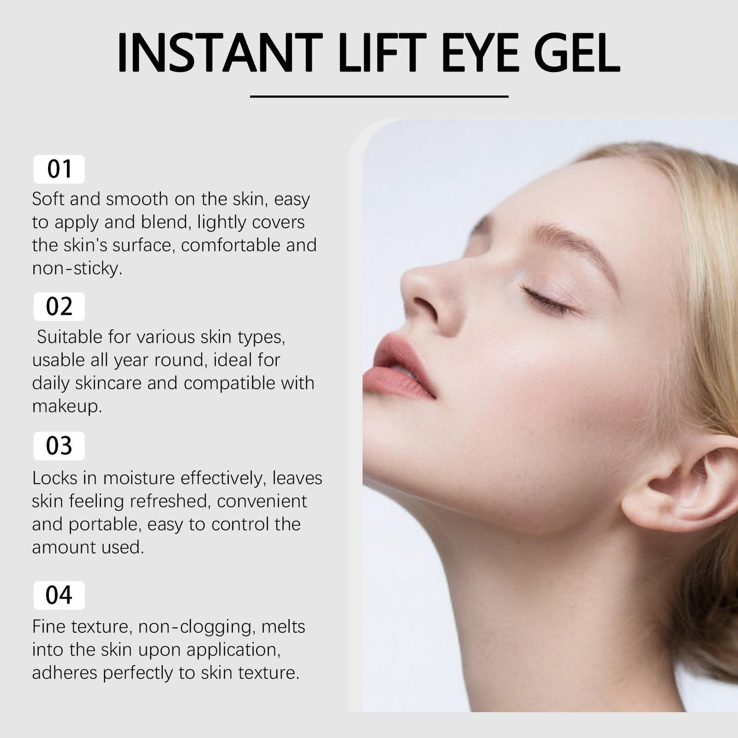 Eye gel benefits and texture