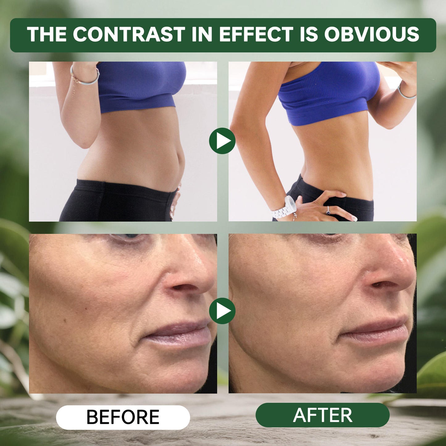 Before and after contrast